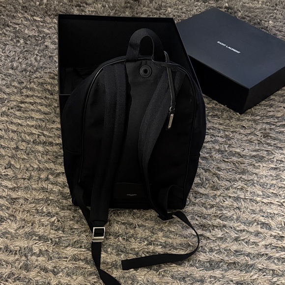 Unisex✨✨Saint Laurent Classic Black Backpack✨✨ - Picture 4 of 12